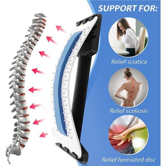 Back Stretcher for Pain Relief, Multi-Level Back Cracker Lower Back Pain Relief - Picture 2 of 7